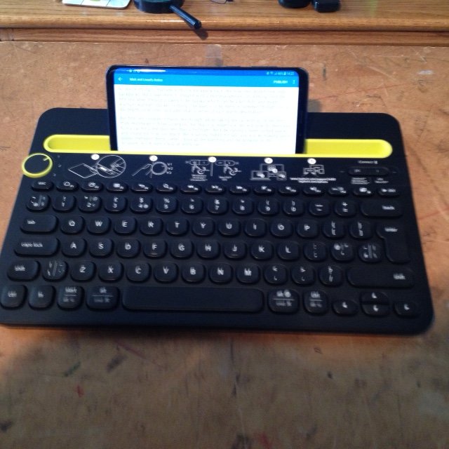 New phone and keyboard combo